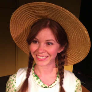 Alison Woods in costume test for Anne Shirley.